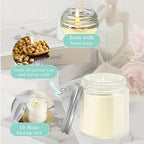 ACITHGL 24 Pcs 4oz Mini Mason Jar Candles Small Lavender Scented Candles Bulk Aromatherapy Ideal Souvenir Favors for Wedding Birthday Party (Silver, 24) - Image 5