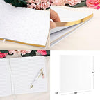 Andaz Press Personalized Baby Shower Guestbook with Gold Accents, Geometric Greenery Custom Guestbook, White Guest Sign-in Registry, 120 Pages 8.5" X 8.5" Memories Book for DIY Scrapbook Photo Album - Image 2
