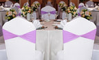 MDS Pack of 100 Spandex Chair Sashes Without Slider Buckles – Light Purple - Image 6