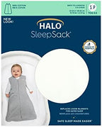 HALO SleepSack, 100% Cotton Wearable Blanket, Swaddle Transition Sleeping Bag, TOG 0.5 - Image 5