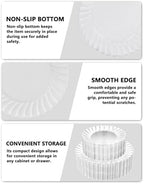 YOUBET 100PCS Clear Scalloped Plastic Plates for Wedding Party - Image 3