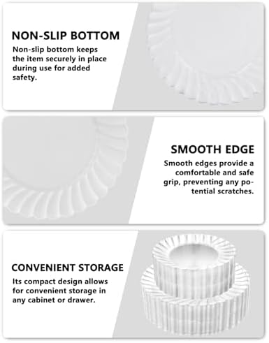 YOUBET 100PCS Clear Scalloped Plastic Plates for Wedding Party - Image 3