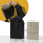 Papertide 36 Pack Black Mini Gift Bags 7×4×9 inch with Tissue Paper - Image 2