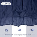 16 Pack Navy Blue Cheesecloth Table Runner 20 x 120 inch Gauze Table Runners 10 FT Long,Semi Sheer Boho Cheese Cloth Fabric Table Runner Bulk for Wedding,Party,Baby Shower,Bridal Shower Decoration - Image 6