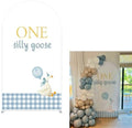 Arch Backdrop Cover for One Silly Goose Baby Shower Arch Stand Stretchy Cover First Goose Kids 1st Birthday Party Fiesta Decorations (6x2.6ft Cover,981) by ittsmnt