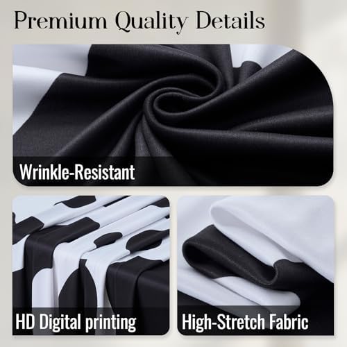 Dairy Cow Arch Backdrop Covers, Set of 3, 7.2ft 6.6ft 6ft, for Theme Party - Image 2