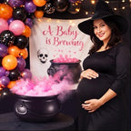 Hushee Halloween Gender Reveal Cauldron Centerpiece, 12.6" He or She Baby - Image 4