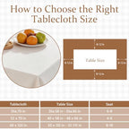 Retro Farmhouse Ruffle Tablecloth 60" x 120" Plaid Flounces Trim Washable Table Cover Tablecloths for Rectangle Table Picnic Kitchen Dining Room Home Party Wedding Decor Khaki Gingham Patchwork - Image 2