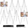 JEAWIWI 8 Pcs Lightweight Easel Stand, 66 Inch, Black, with Carry Bags by JEAWIWI