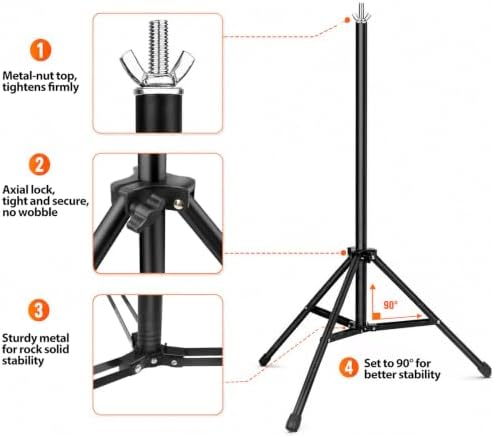 Backdrop Stand 10x9.2 Ft (WxH), 7 Widths Adjustable Background Stand - Image 6