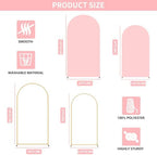 2 Pack Arch Backdrop Stand and Cover Set (7.2FT/6FT), Balloon Arch Stand - Image 4