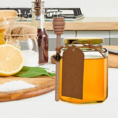 12 Pack 16 oz Hexagon Honey Jars with Dippers - Image 6