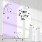 Serencatcher Halloween Spooky One Birthday Arch Cover Purple 7.2FT 6FT 2Pcs by Serencatcher