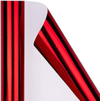 RUSPEPA Red Metallic Wrapping Paper - Solid Color Paper Perfect for Wedding, Birthday, Christmas, Baby Shower - 30 Inches x 100 Feet - Image 3