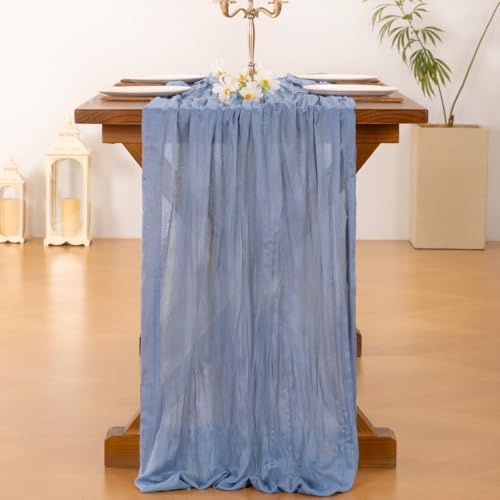 15 Pack Cheesecloth Table Runner Fall Boho Gauze Wedding Party Home Decor - Image 4