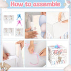 AmazingSpark 28in Giant Gender Reveal Gift Box Kit, We Can Bearly Wait - Image 3