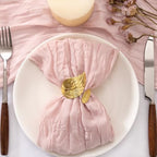 Dusty Pink Cheesecloth Napkins Pink Cloth Napkins Bulk,Set of 100 - Image 2
