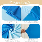 Light Blue and Dark Blue Arch Backdrop Covers 7.2FT 6FT Party Wedding Arch Covers Stretchy Backdrop Set of 2 Baby Shower Bridal Shower Photo Birthday Spandex Arch Stand Cover - Image 6