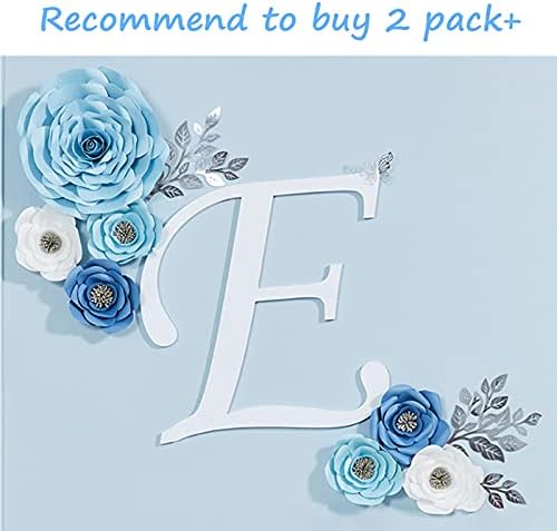3D Blue Roses Artificial Flowers, Large Paper Flowers Decorations for Wall with Butterfly Stickers, Fake Flower Wall Decor for Baby Boy Nursery Room, Wedding Centerpiece, Party Backdrop - Image 3