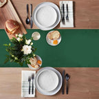 20 Pack Satin Table Runner 12 X 108 Inch Silk Table Runner for Party,Wedding, Birthday, Banquets,Decoration(Dark Green) - Image 2