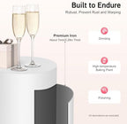 Wedding Round Cylinder Stands, 5PCS Large Cylinder Pedestal Display Plinth Pillars, Metal Round Display Plinth Cake Tables, Cylinder Stand Covers for Weddings, Christmas Parties, Birthday Parties (White - 5 pieces) - Image 5