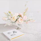Andaz Press Personalized Baby Shower Guestbook with Gold Accents, Minimal Floral Custom Guestbook, White Guest Sign-in Registry, 120 Pages 8.5" X 8.5" Memories Book for DIY Scrapbook Photo Album - Image 3