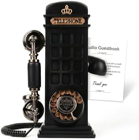 Vintage Audio Guest Book Wedding Phone, FESTRING Audio Guestbook, Black by FESTRING