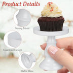 Abaodam 3 Pcs Mini Glass Cake Plate Metal for Dessert Table Snack Vintage - Image 5