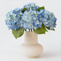 ZYTUYO 20in 4PCS Faux Blue Hydrangea Artificial Flowers Lifelike Latex Hydrangeas Faux Flower Heads Real Touch Fake Bouquet with Stem for Silk Floral DIY Home Office Party Table Decor by ZYTUYO