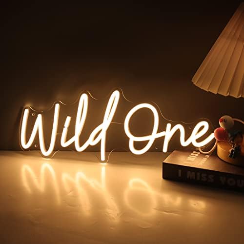 Britrio Wild One Neon Light Sign Baby Shower Girl Boy 1st Birthday Party - Image 6
