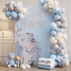 Blue Elephant Sign Baby Shower Decorations, 35'' Large Elephant - Image 4