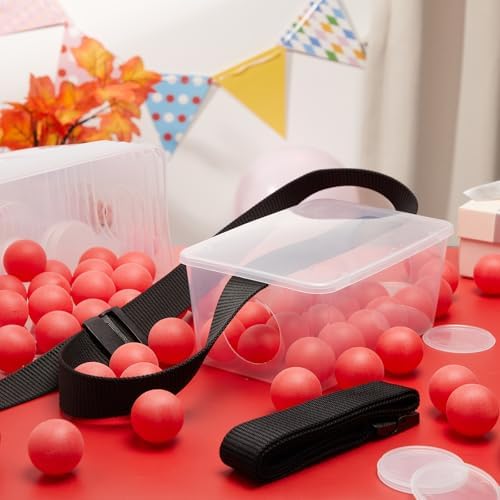 Vinsot 6 Sets Baby Shower Games Twerking Shaking Balls with Belts, Red - Image 5