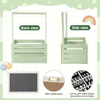 Barydat Wooden Baby Shower Crate Closet Baskets for Baby Shower, Green - Image 3