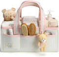 PeraBella Baby Diaper Caddy Organizer, XL Baby Basket Shower Gift Caddy, Portable Felt Changing Table Basket, Nursery Storage Bin, Newborn Boy and Girl Essentials for Registry, Car Diaper Organizer by PeraBella