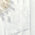 UNIQOOO 100 Pack White Grace Bloom Vellum Jackets for 5x7 Invitations, 115GSM Pre-Folded Vellum Paper, for Wedding Invitations Wraps, Vintage Theme Wedding & Events by UNIQOOO