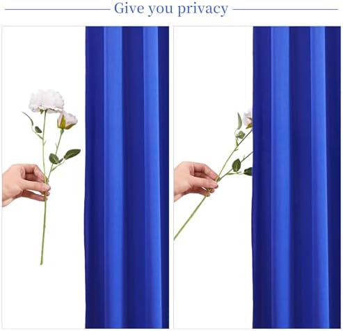 50ft x 10ft Wrinkle Free Royal Blue Wedding Backdrop Curtains for Party Bridal Shower Reception Decorations Royal Blue Fabric Curtain Backdrops Drapes for Photography Baby Shower Birthday Background - Image 7