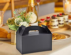 HUAPRINT Treat Gift Boxes, 30 Pack, Black, 9.45x5x5 IN - Image 5