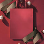 Nexmint Poinsetta Red Christmas Gift Bag Medium 8"x10.5": 96 Pack Bulk Medium Karft Paper Bags with Handle. Great for Holidays,Gifts,Party Favors,Treats,Goodies,Candies,Shopping,Business,Retail - Image 7