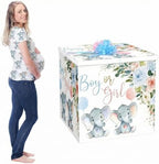 AmazingSpark 28in Giant Gender Reveal Gift Box Kit, Baby Elephant by Unknown