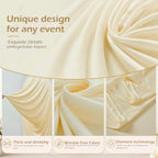 7.2FT Beige Arch Cover - Stretchy Fitted Arch Backdrop Cover for Round Top Chiara Backdrop Stand for Wedding Baby Shower Birthday Party Bridal Shower Decorations - Image 6
