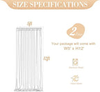 10ft x 12ft Champagne Tulle Backdrop Curtain for Parties Sheer Fabric Backdrop Curtains for Wedding Baby Shower Bridal Shower Birthday Photo Backdrop Drapes Background Decorations 2 Panels 5ft x 12ft - Image 6