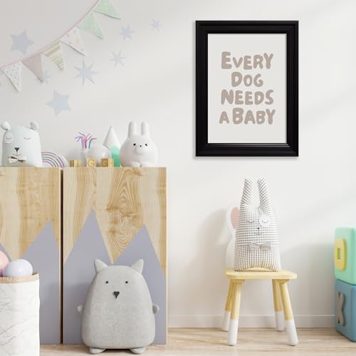Vintage Framed Fun Kids Quotes Canvas Posters Every Dog Needs A Baby Wall Art Modern Trendy Minimalist Toddler Prints Playing Print For Nursery Room Wall Decor 20x30 inch - Image 5