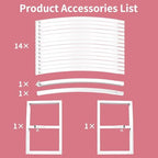 Wedding Arch Round Backdrop Stand White Metal Circle Backdrop Stand Circle Balloon Arch Stand Frame for Birthday Party Bridal Shower Anniversary Ceremony Candy Tables Celebration in 2.6x2.8m - Image 3