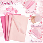 500 Sheets Pink Tissue Paper Bulk 20 x 30 Inch for Fall Floral Packaging - Image 5