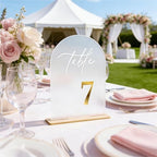 Frosted Wedding Table Numbers 1-30 with Stands - 5.5x7 Inch - Image 4
