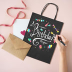 METRONIC 400 Pcs Black Paper Gift Bags with Handles 8x4.25x10.5 Inch Bulk - Image 3