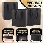 Addblu 30 Pack Black Gift Bags with Handles - Image 3