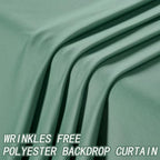 50ft×12ft Wrinkle Free Sage Green Backdrop Curtain for Weddings Parties - Image 4
