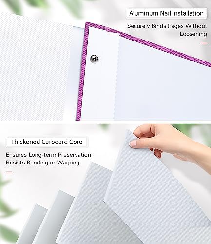 Artfeel Photo Album Self Adhesive Scrapbook Album for 3x5 4x6 5x7 8x10 Pictures, 60 Pages Linen Cover with Display Window DIY Photo Book,Ideal Gifts for Family Travel Wedding Baby - Image 5