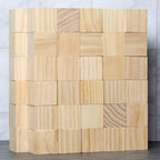Ninekong 60 Pack Unfinished Wood Blocks 2 Inch - Solid Pine Wooden Cubes for Crafts, Sanded Smooth Natural Wood Squares for Painting, DIY Projects, Puzzle Making & Home Decor - Image 6